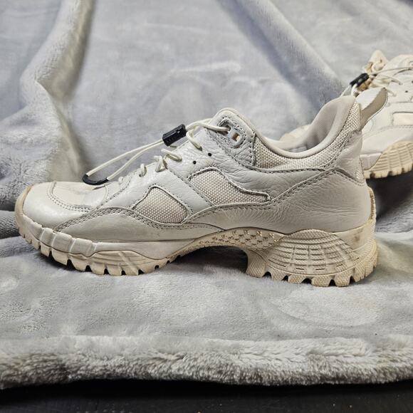 Brandblack Womens 8.5 Leather Trail Shoes Vibram Sole White - Picture 3 of 10